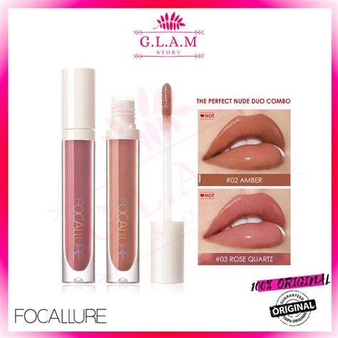 Focallure Fa Plumpmax High Shine Shimmer Lip Glow Gloss Shopee