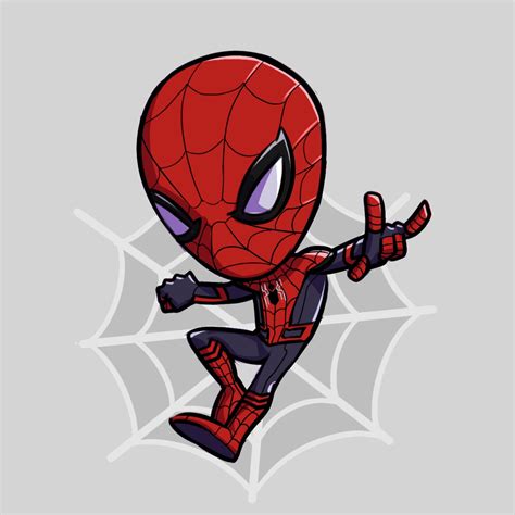 How To Draw Chibi Spiderman