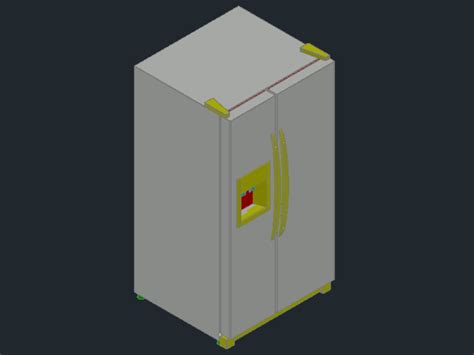 Fridge In Autocad Cad Download 4145 Kb Bibliocad