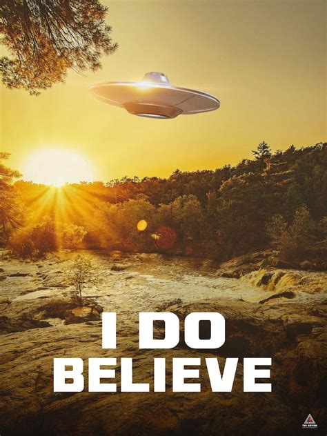 I Do Believe Poster Ufo Alien Truth Is Here Wall Art Print Etsy