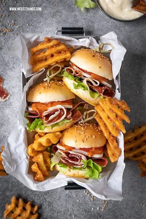 Mini Burger Rezept Tapas Burger Mit Ibérico Schinken Und Manchego