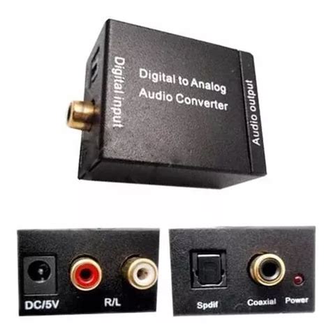 Convertidor De Audio Digital A Analogo Toslink A Rca Envío gratis