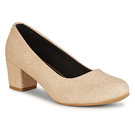 Buy Commander Shoes Heel Pumps Ballies For Girls And Women 712 Beige