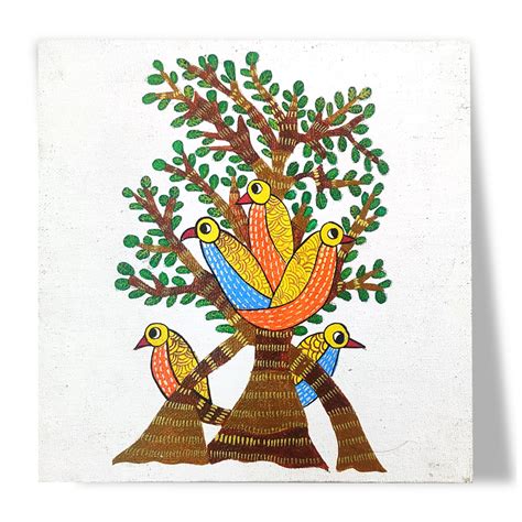 Penkraft Gond Art On Square Mdf Diy Kit Order Now