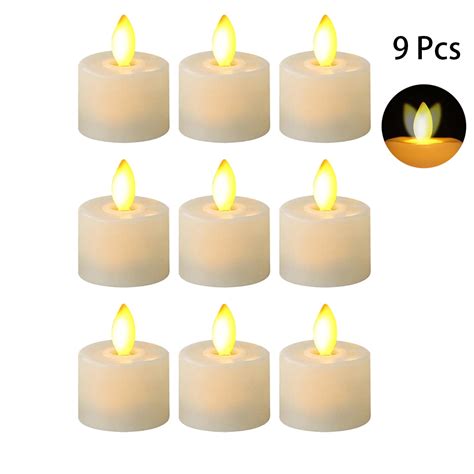 Led Candles Realistic Bright Flickering Moving Wick Electric Tea Lights