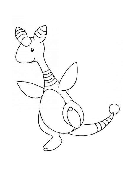 Pokemon Ampharos Coloring Pages Free Printable