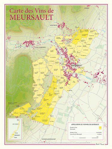 Meursault Wine Map