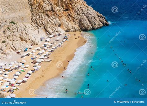 Landscape Of Kaputas Beach In Kas Kalkan Antalya Turkey Lycian Way