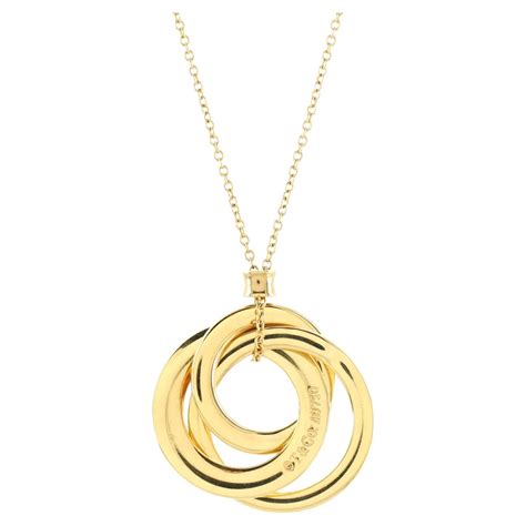 Tiffany And Co Sterling Silver Interlocking Circle Necklace At Stdibs