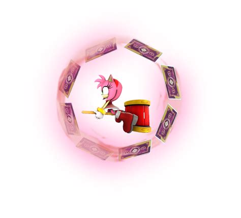 Amy Rose Boosting With Her Cards By Transparentjiggly64 On Deviantart