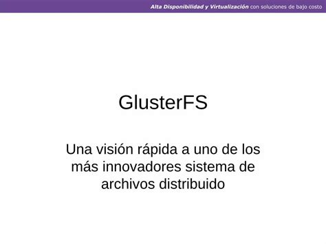 PDF GlusterFS eslared org ve comunicación entre la interfaz del