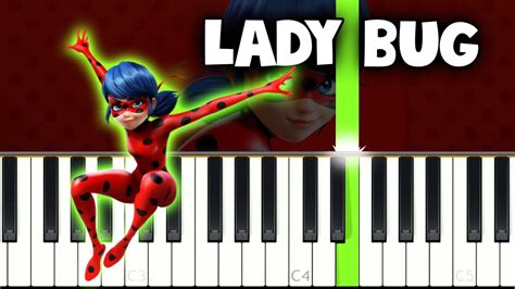 Miraculous Ladybug Theme Song Piano Tutorial Youtube