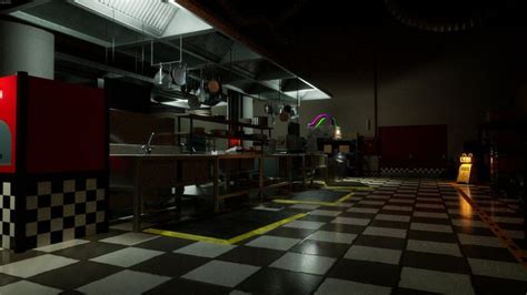 The Kitchen Security Breach Fnaf Scene Background Fnaf 1