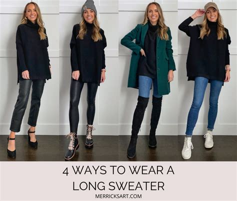 4 Ways To Wear A Long Sweater Merrick S Art