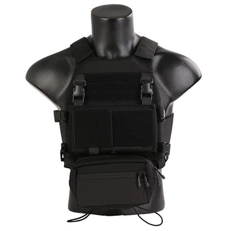 EMERSONGEAR COMBAT TACTICAL VEST WITH CHEST RIG BLACK EM7407B Jolly