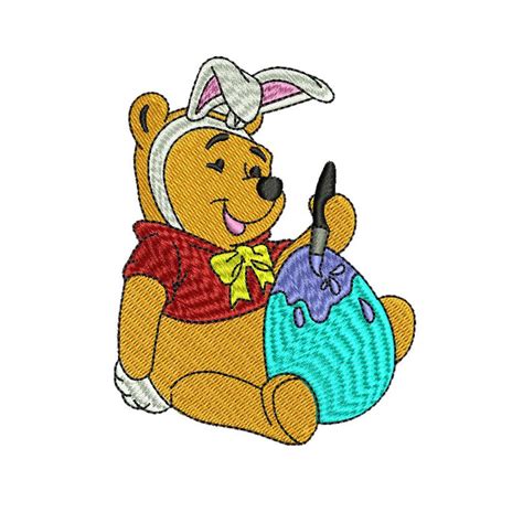 Winnie The Pooh Machine Embroidery Design Etsy