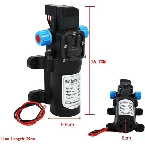 Alwaysh High Pressure Water Pump Dc V Psi L Min Diaphragm