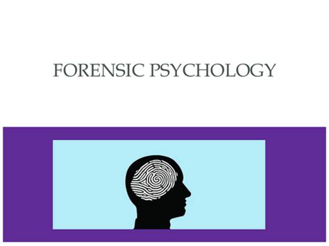 Forensic Psychology | Teaching Resources