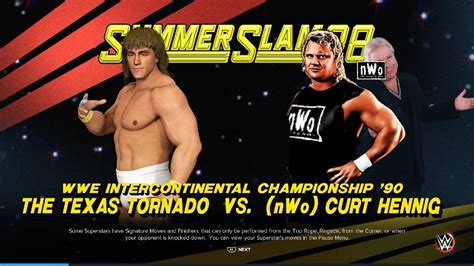 Wwe K Summerslam The Texas Tornado V Mr Perfect W Bobby The