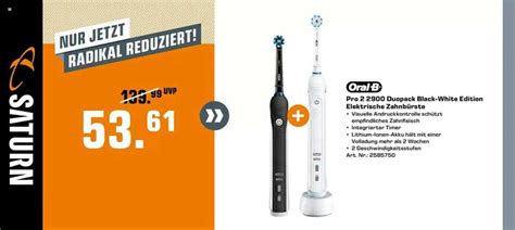 Oral B Pro Duopack Black White Edition Elektrische Zahnb Rste