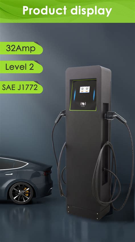 Wholesale 2x7KW Floor Mounted High Standard EV Fast Charge 14kw Dual