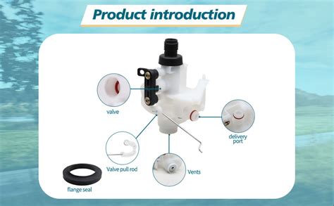 Jtder Premium Rv Toilet Water Valve Kit 31705 Compatible