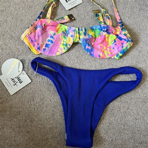 Kulani Neon Bikini Never Worn Size Small Fits Uk Depop