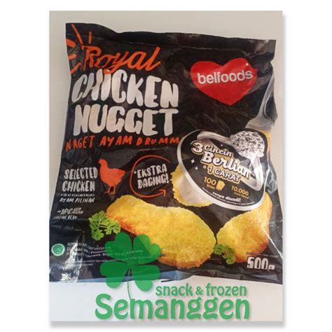 Jual Belfoods Royal Chiken Nugget Drummies 500gr Shopee Indonesia