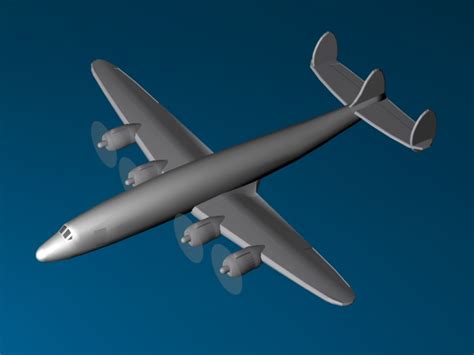 Vintage Aircraft - The Constellation - 3D Model - ShareCG