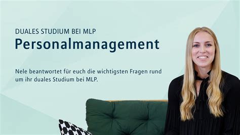 Duales Studium BWL Personalmanagement Bei MLP YouTube