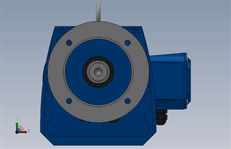 Rf47法兰轴伸式安装斜齿轮减速机 Rf47 Y018 4p 63 M1 0° Φ160 1138solidworks 2010模型