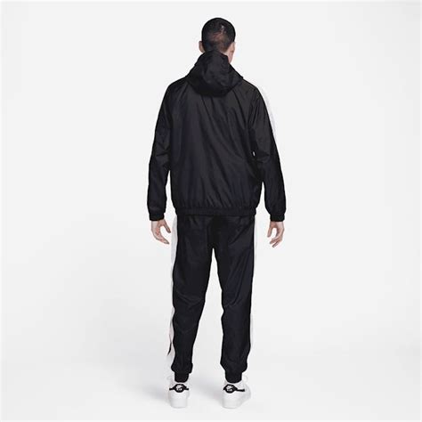 Nike Sportswear Mens Hooded Woven Tracksuit Black Bv3025 013