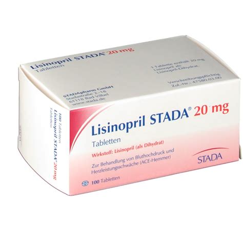 Lisinopril Stada 20 Mg Tabletten 100 St Shop