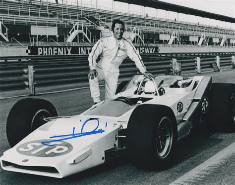 Mario Andretti Signed X Photo Indy Racing Legend Memorabilia For