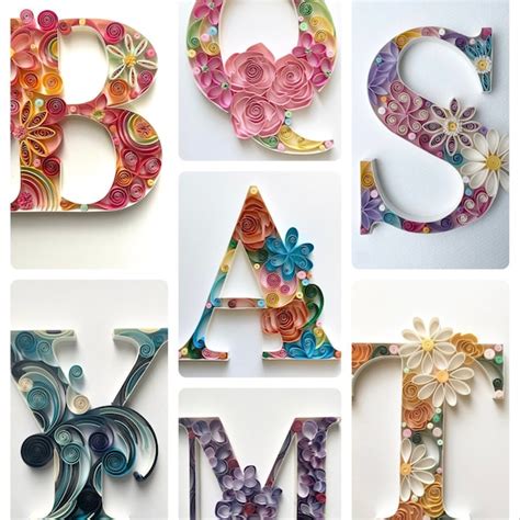 Quilled Letter Etsy