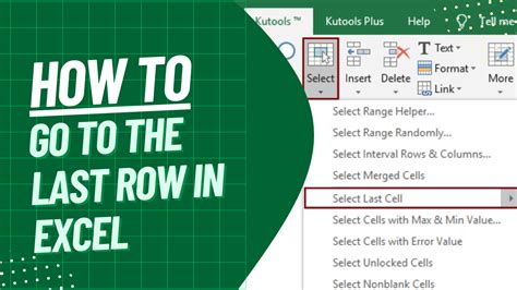 How To Go To The Last Row In Excel A Comprehensive Guide Earn Excel