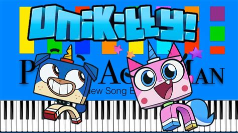 The Unikitty Theme Song Slow Easy Medium 4k Piano Tutorial Youtube