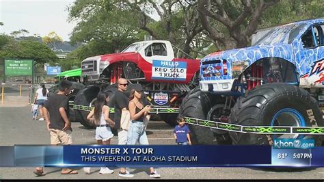 Monster Trucks Taking Over Aloha Stadium Youtube