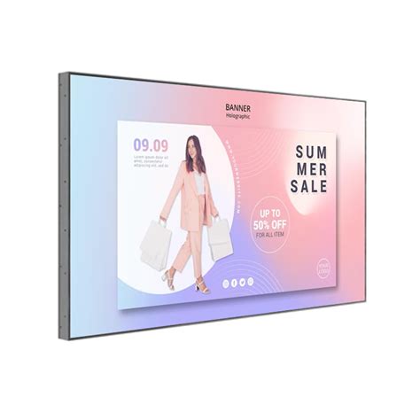 High Brightness Digital Signage Display Screen Hanging Shop Window Lcd