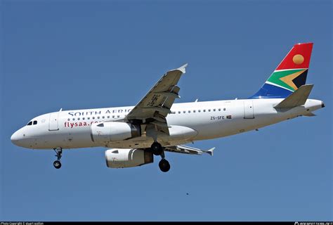 Zs Sfe South African Airways Airbus A319 131 Photo By Stuart Scollon