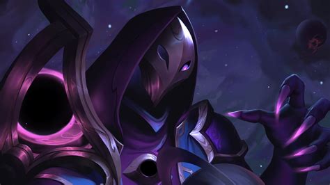 Jhin Dark Cosmic LoL Art 4K #5921f Wallpaper PC Desktop