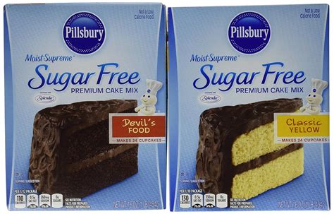 Amazon Pillsbury Sugar Free Cake Mix Value Bundle 1 Box Sugar