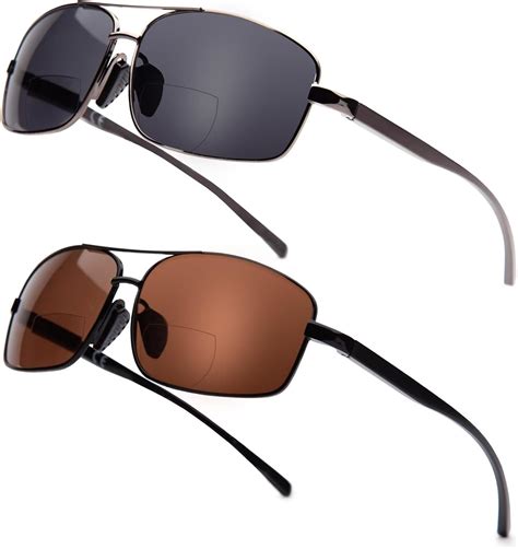 Amazon LianSan 2Packs Premium Metal Bifocal Sunglasses For Men