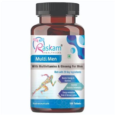 Raskam Multi Men 100 Tablets At Rs 399 Bottle Dietary Supplements In Sonipat Id 2853132032291