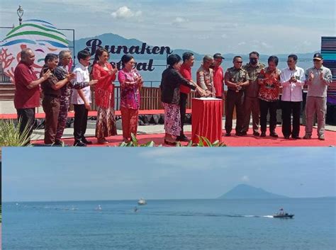 Parade Kapal Hias Dan Kebaya Hiasi Pembukaan Festival Bunaken 2022 Di