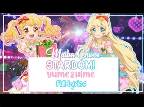 ROMAJI LYRICS Aikatsu Stars STARDOM Yume Nijino And Shiratori