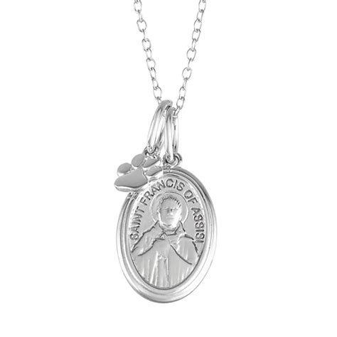 My Shield My Strength Sterling Silver St Francis Of Assisi Pendant