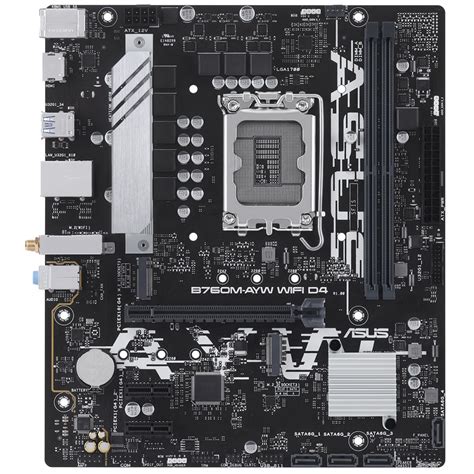 Placa Mãe Asus B760m Ayw Wifi D4 Chipset B760 Intel Lga 1700 Matx Ddr4 90mb1ea0 M1eay0