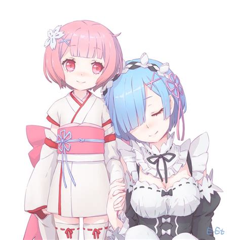 Rem And Ram Tumblr Ram Rem Anime Kawaii Anime