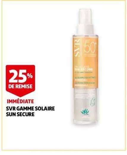 Promo Svr Gamme Solaire Sun Secure Chez Auchan ICatalogue Fr